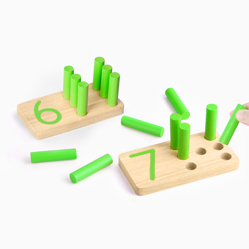 30PCS Peg Board Set Montessori Therapy Fine Motor Toy for Toddlers Pegboard